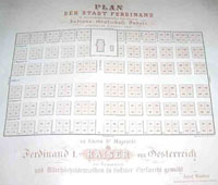 Reproductions of the original town plat from 1852